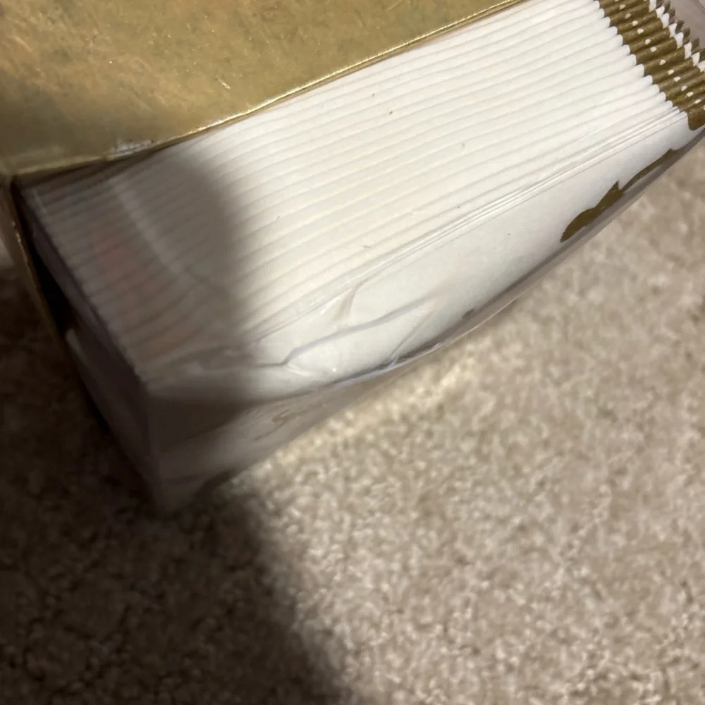 Caspari Box Of 30 Airlaid Initial Fancy W Cocktail Napkins